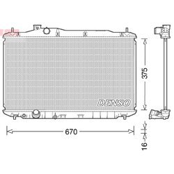 Chladič motora DENSO DRM40040