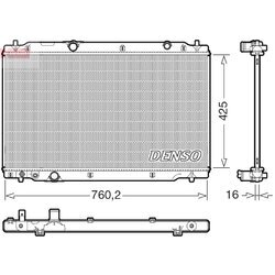 Chladič motora DENSO DRM40107