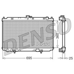 Chladič motora DENSO DRM46014