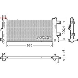 Chladič motora DENSO DRM46105