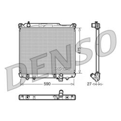 Chladič motora DENSO DRM47020