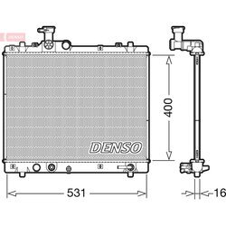 Chladič motora DENSO DRM47035