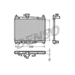 Chladič motora DENSO DRM50002