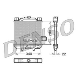 Chladič motora DENSO DRM99006