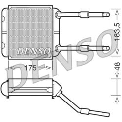 Výmenník tepla vnútorného kúrenia DENSO DRR20001