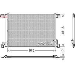 Kondenzátor klimatizácie DENSO DCN02008