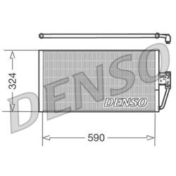 Kondenzátor klimatizácie DENSO DCN05006