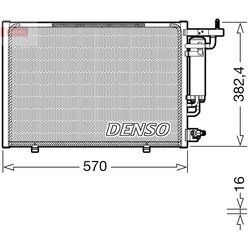 Kondenzátor klimatizácie DENSO DCN10052