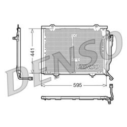 Kondenzátor klimatizácie DENSO DCN17012
