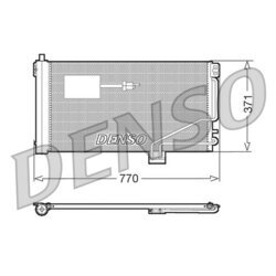 Kondenzátor klimatizácie DENSO DCN17015