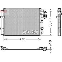 Kondenzátor klimatizácie DENSO DCN41023