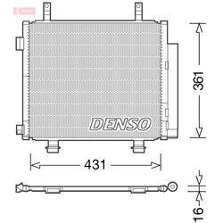 Kondenzátor klimatizácie DENSO DCN47004