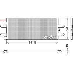 Kondenzátor klimatizácie DENSO DCN99053