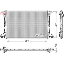 Chladič motora DENSO DRM02049