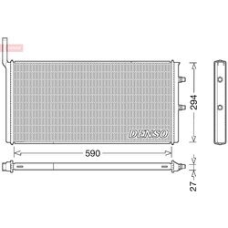 Chladič motora DENSO DRM05009