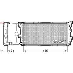 Chladič motora DENSO DRM06002