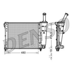 Chladič motora DENSO DRM09161