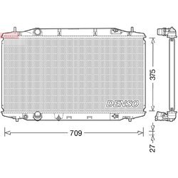 Chladič motora DENSO DRM40041