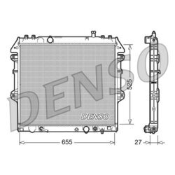 Chladič motora DENSO DRM50045