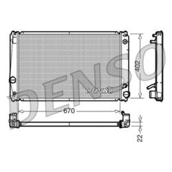 Chladič motora DENSO DRM50052