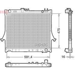 Chladič motora DENSO DRM99016