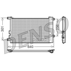 Kondenzátor klimatizácie DENSO DCN01016