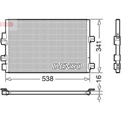 Kondenzátor klimatizácie DENSO DCN23028