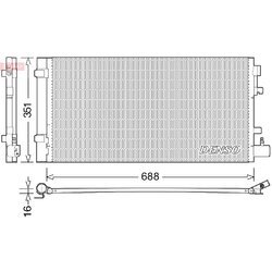Kondenzátor klimatizácie DENSO DCN23031
