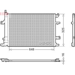 Kondenzátor klimatizácie DENSO DCN33017