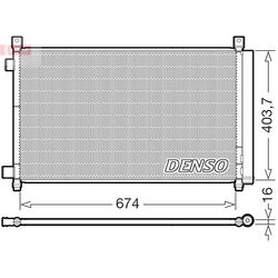 Kondenzátor klimatizácie DENSO DCN46036