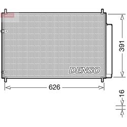 Kondenzátor klimatizácie DENSO DCN50041