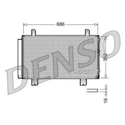 Kondenzátor klimatizácie DENSO DCN51002