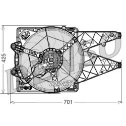 Ventilátor chladenia motora DENSO DER01030