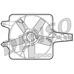 Ventilátor chladenia motora DENSO DER09072