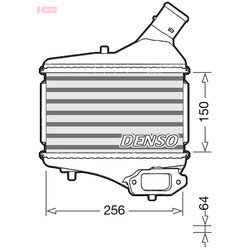 Chladič plniaceho vzduchu DENSO DIT40010