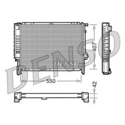 Chladič motora DENSO DRM05039