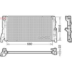 Chladič motora DENSO DRM05118