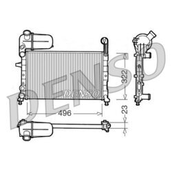 Chladič motora DENSO DRM09133