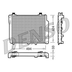 Chladič motora DENSO DRM17074