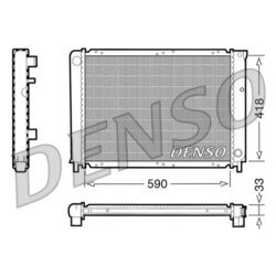 Chladič motora DENSO DRM33031