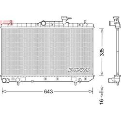 Chladič motora DENSO DRM41014