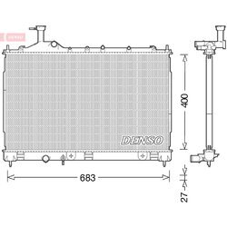 Chladič motora DENSO DRM45038