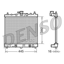 Chladič motora DENSO DRM46021