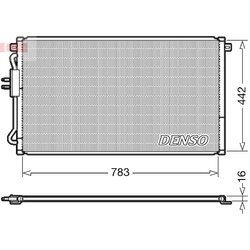 Kondenzátor klimatizácie DENSO DCN06015