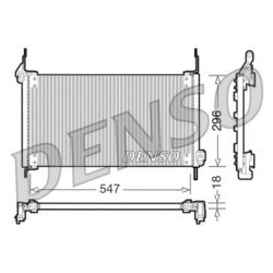 Kondenzátor klimatizácie DENSO DCN09016