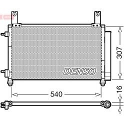 Kondenzátor klimatizácie DENSO DCN15004