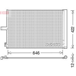 Kondenzátor klimatizácie DENSO DCN17027