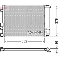 Kondenzátor klimatizácie DENSO DCN41006