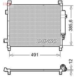 Kondenzátor klimatizácie DENSO DCN46031