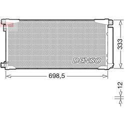 Kondenzátor klimatizácie DENSO DCN50115